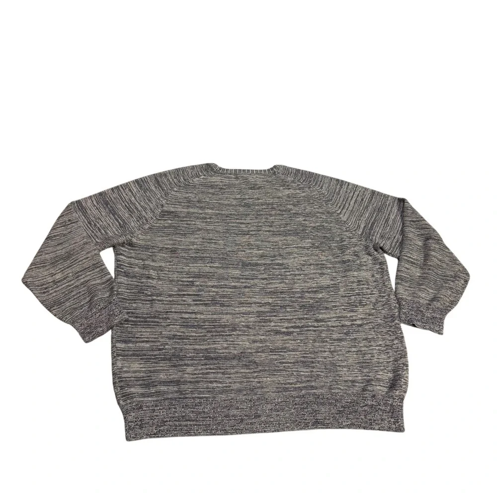 Peter Millar Crown Cool Mens XL Merino Wool Linen Crewneck Sweater Grey White - Picture 6 of 10